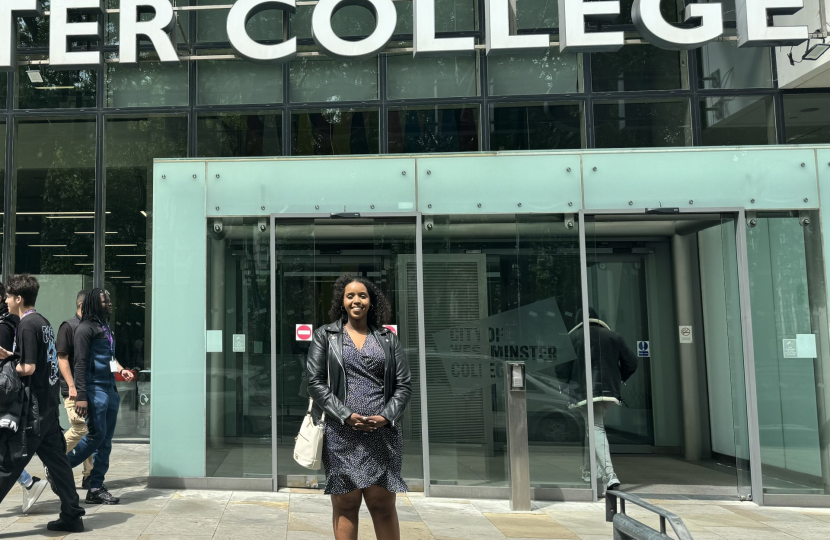 Samia at the City of Westminster College