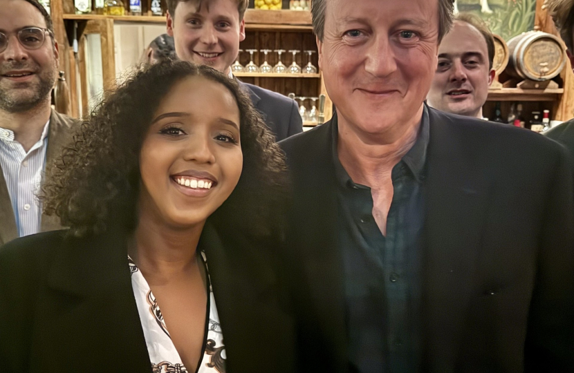 Samia and Lord Cameron