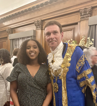 Samia and Lord Mayor Robert Rigby